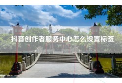 抖音创作者服务中心怎么设置标签