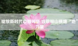 绽放新时代巾帼芳华 致敬狮山横塘“她”力量