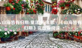 山海皆有归期(童漾 苏执聿 )_《山海皆有归期》完结版阅读