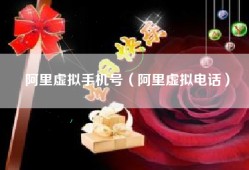 阿里虚拟手机号（阿里虚拟电话）