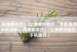 高像素年代！1亿像素的相机、手机推荐手机相机「高像素年代！1亿像素的相机、手机推荐」