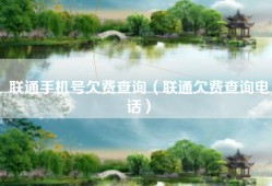 联通手机号欠费查询（联通欠费查询电话）