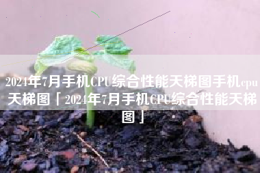 2024年7月手机CPU综合性能天梯图手机cpu天梯图「2024年7月手机CPU综合性能天梯图」