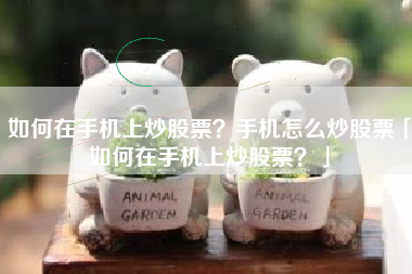 如何在手机上炒股票？手机怎么炒股票「如何在手机上炒股票？」